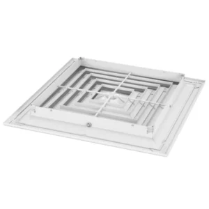 Difusores de Techo con DAMPER 10 X 10 4VIAS-L-JS F4 OB-P STYLE 01