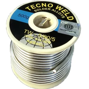 Soldadura Blanda de Plata 5% y Estaño 90% TW 5/90/5 (Ag/Sn/Cu), Ø: 1/8" Carretes x 500g TECNOWELD
